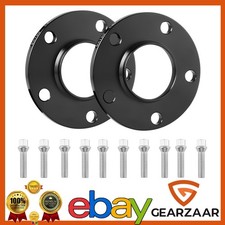 Spurverbreiterung Spurplatten Passt für BMW Schwarz 2x 10mm 5x120 Ø72,6 Alu