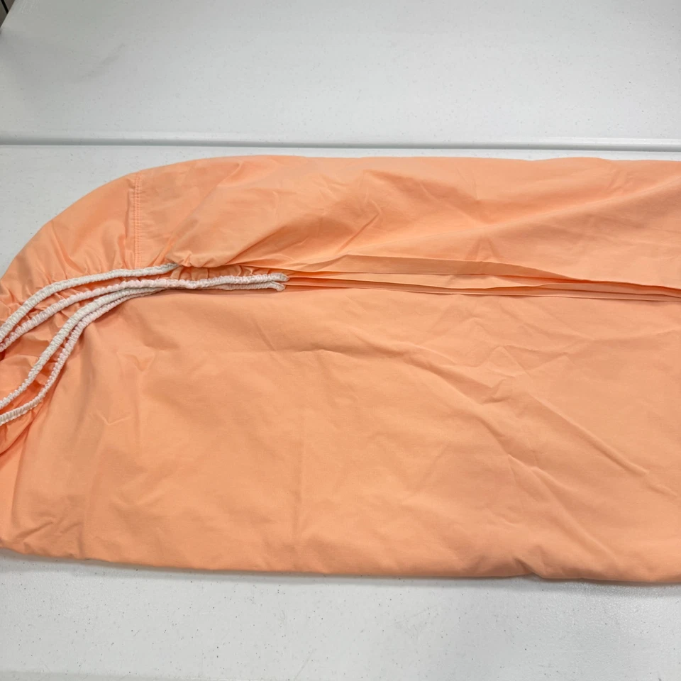 vintage wamsutta twin fitted sheet orange supercale blend usa 1471-3 - Image 2 of 4