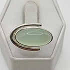 STUNNING .925 Vintage Sterling Silver Estate Ring Size 6.25 with White Stone