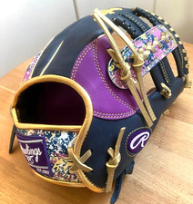 Rawlings Japan Baseball Glove Heart of the Hide RHT 11.5 Infielder Purple Rare