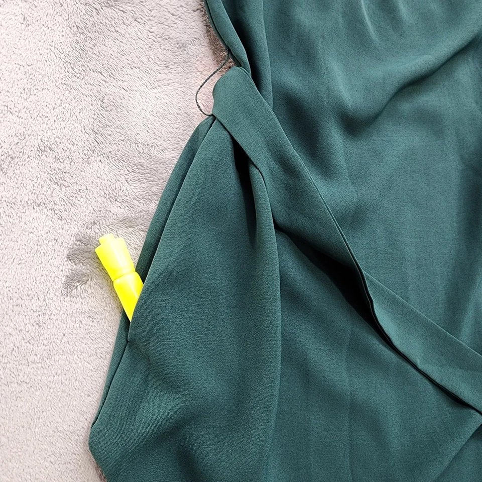 Grace Karin Dress Womens M Sleeveless Halter Ruffle Neck Tie Waist Sundress Midi - Image 3 of 4