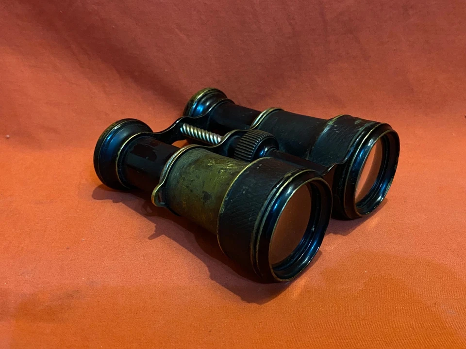 Antique Binoculars Ottokar Spitra Prague WW1 Military Clear Lens 1842-1901 - Image 2 of 4