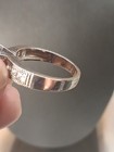 Cubic Zirconia Faceted Primcess Cut 925 Sterling Silver Ring Stamped Size 8 Y2k — photo 7