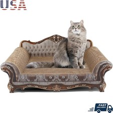 Cat Scratching Sofa Bed Large Durable Cardboard Scratcher W/ Organic Catnip New