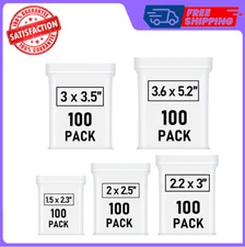 Small Plastic Bags Mini Zip Lock Bags for Jewelry Pill Candy Assorted 500 Pcs