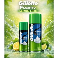 GILLETTE Foamy Lemon Lime Shaving Cream Refre...
