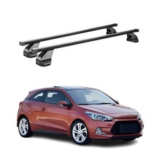 Menabo Dachträger Grundtäger für Hyundai i20 Coupé 2015-2020 75kg Stahl Schwarz