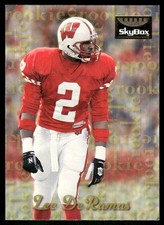 1995 Skybox Premium #186 Lee DeRamus Rookie RC Wisconsin football card. rookie card picture