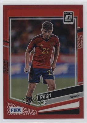 2023-24 Panini Donruss FIFA Optic Red Prizm 218/299 Pedri #52 1d3a