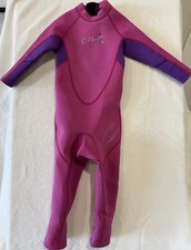 O'Neill Youth iSnorkel Pink Purple Full Pants Wetsuit Toddler size 3 - 50 UV