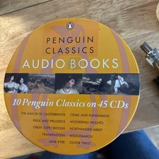 Penguin Classics Audio Books Set, 10 Classics on 45 CDs, in zipped metal case
