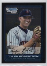 2006 Bowman Draft Chrome Draft Picks Tyler Robertson #DP18 0i6