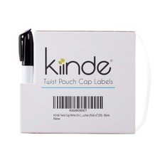 Kiinde Twist Cap Single-Use Write-On Labels for Breast Milk and Baby Food Sto...