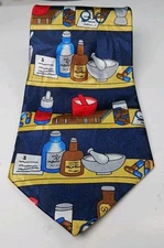 Steven Harris Hand Made Novelty Neck Tie THE PHARMACIST