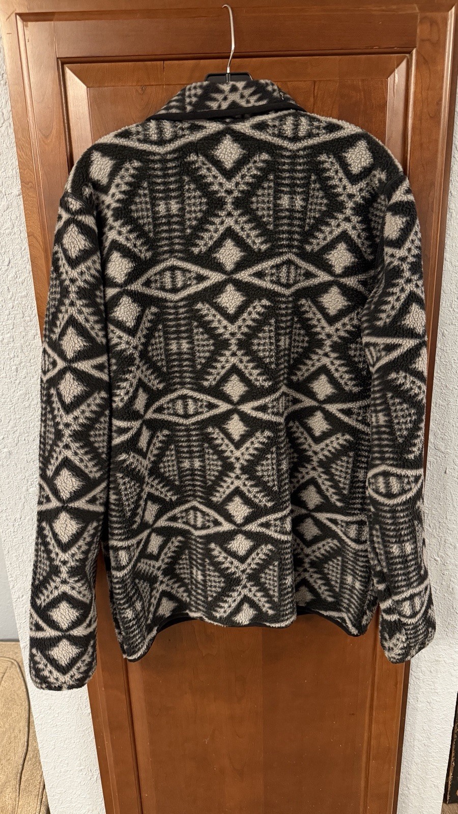 Pendleton BLACK/SILVER GRAY GEOMETRIC Half-Zip Sh… - image 6