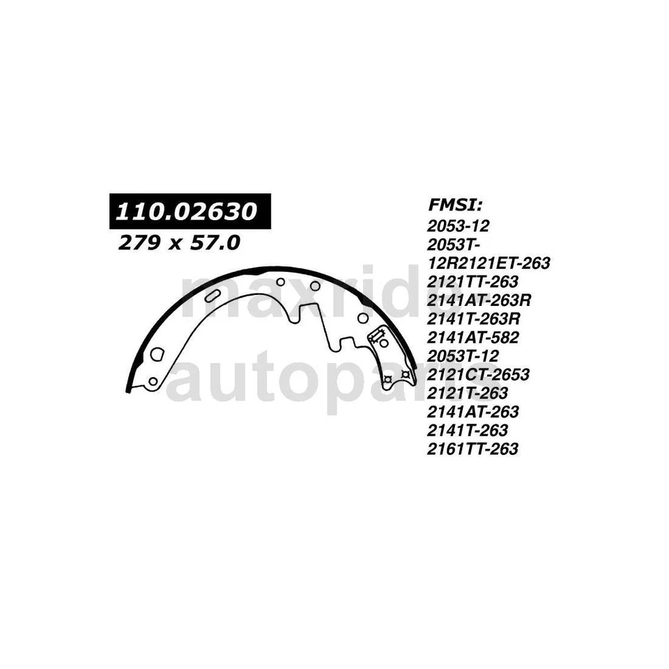 Zapata de freno de tambor trasera Centric Parts para International Harvester 100 1974 Foto 2 de 3