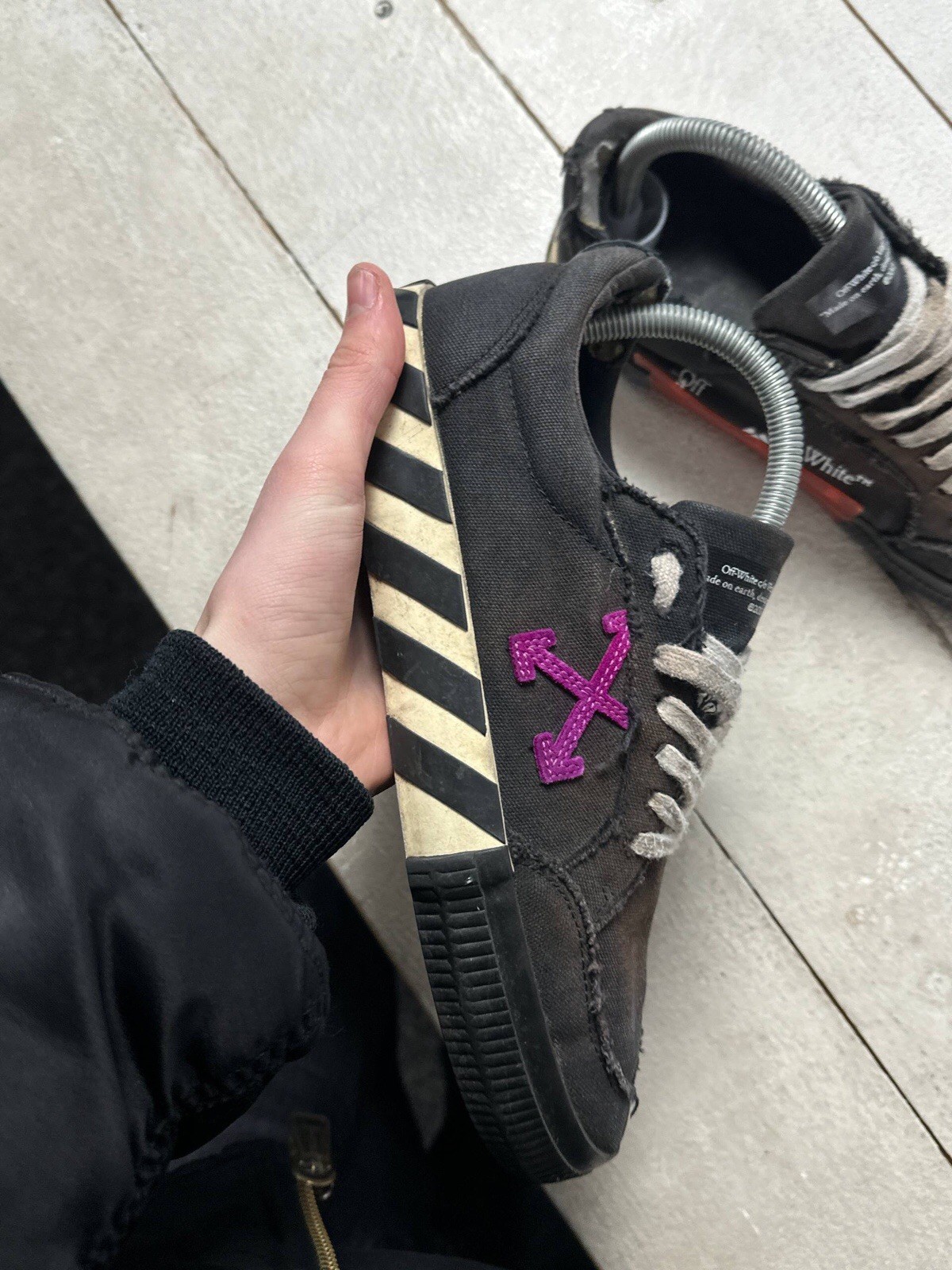 🚨 OFF WHITE DISTRESSED VIRGIN ABLOH VULCANIZED T… - image 7