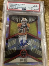 Panini 2023 Legacy Jalin Hyatt Under the Lights Silver Autograph PSA 8