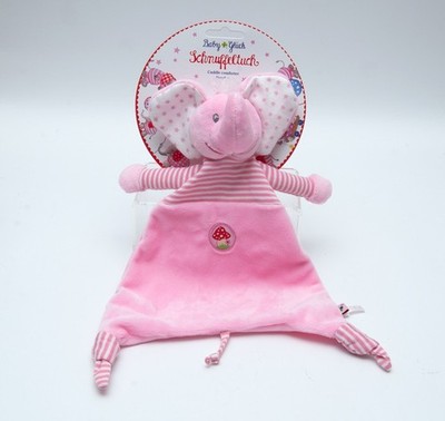 Die Spiegelburg Baby Glück Elefant rosa Schmusetuch NEU