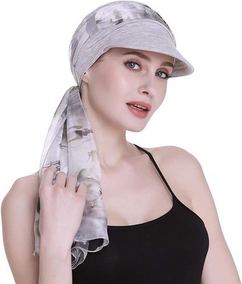 Newsboy Cap für Frauen Chemo Kopfbedeckung mit Schals Geschenke Haarausfall 