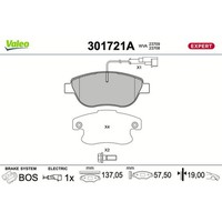 Valeo BremsbelÄGe Satz Vorne Passend FüR Abarth 500 500C Fiat Bravo Doblo Grande