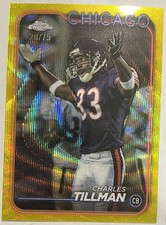 2024 Topps Chrome - Charles Tillman #19 Yellow Wave Refractor /75