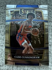 CADE CUNNINGHAM 2021/22 PANINI SELECT #11 SILVER PRIZM ROOKIE CARD RC