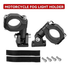 Motorcycle LED Headlight Mount Bracket Adjustable Fog Light Spotlight Holder Kit