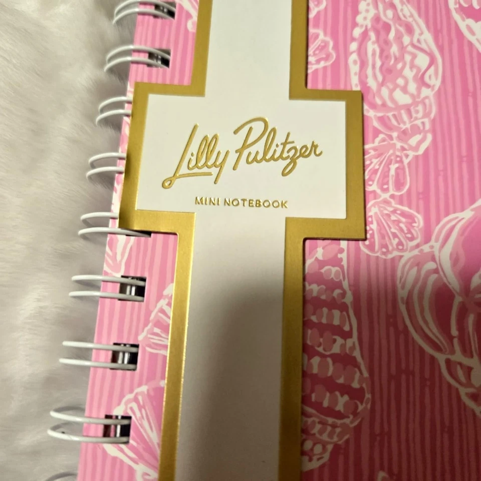 Lilly Pulitzer Mini Notebook Lined Spiral 8.25" x 6.25" Pink Journal 160 Pgs NEW - Image 4 of 4