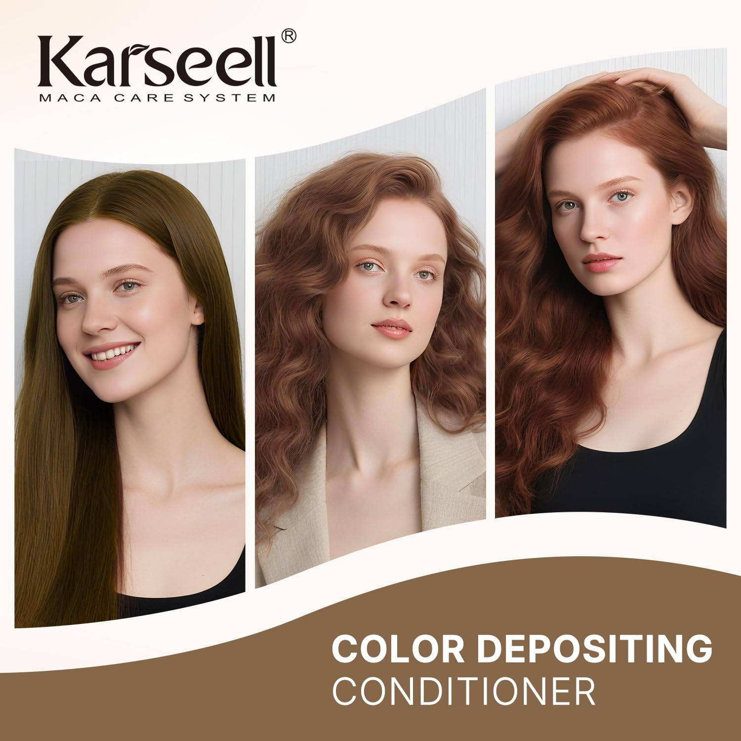 Hair Color Depositing Mask Brown Conditioner for Colored and Bleached Hair 16.9