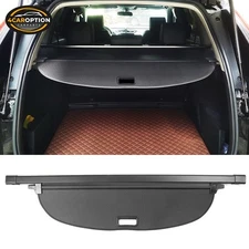 Tonneau Cargo Cover Fit 17-22 Honda CR-V Rear Trunk Shade Black CF Texture Style