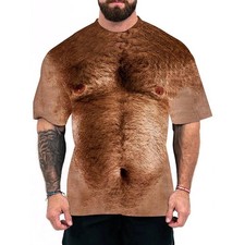 3D Druck Shirt lustige Muskel T-Shirts bequemes Material Herrenbekleidung