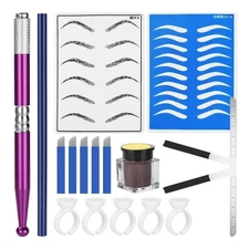 Eyebrow Microblading kit, Atomus Eyebrow Micro Needling Pen Set with Pigment ...