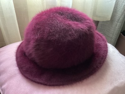 Vintage Fluffi by Marida Damen Burgunder Hut Cloche/Derby Retro Style England