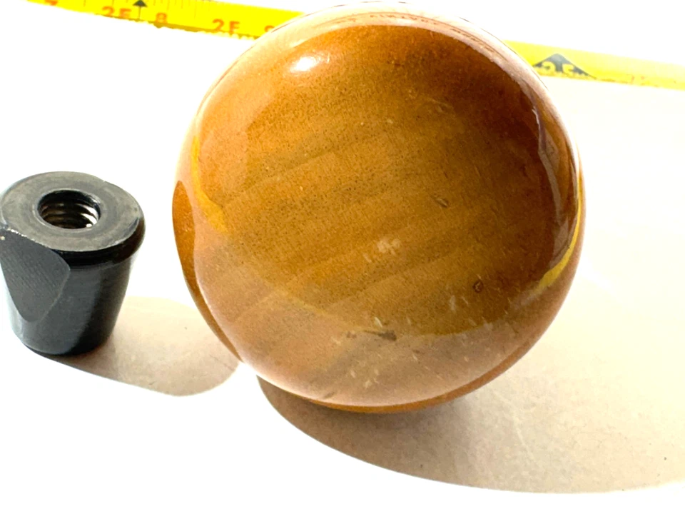 Jaguar 2004 X Type palanca de cambios automática madera superior 1 perilla con bloqueo negro 1 tuerca Foto 2 de 4