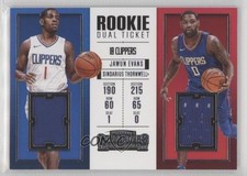 2017 Contenders Rookie Ticket Dual Swatches Sindarius Thornwell Jawun Evans 0c2
