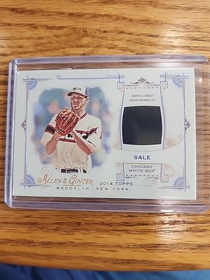 2014 Topps Allen & Ginter's - Full Size Relics B Chris Sale #FRB-CS (MEM)