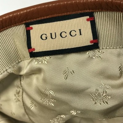 GUCCI 656206 Denim GG logo hat cap baseball cap GGCanvas Navy/Brown GUCCI 656206 Denim GG logo hat cap baseball cap GGCanvas  main image 4