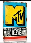 2D Flat - 1pc Vintage MTV Logo Tin Metal Signs 8x12 Retro Wall Decor with
