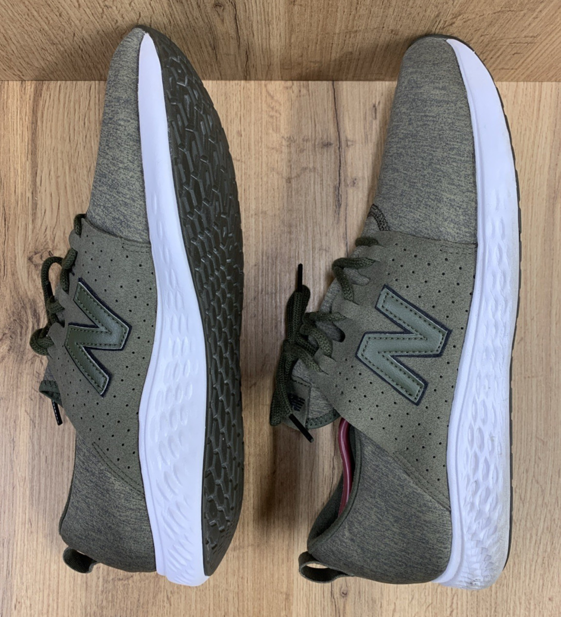 New Balance Fresh Foam Shoes Sneakers Mens Size 13 D Olive Green Running Sports thumbnail 10