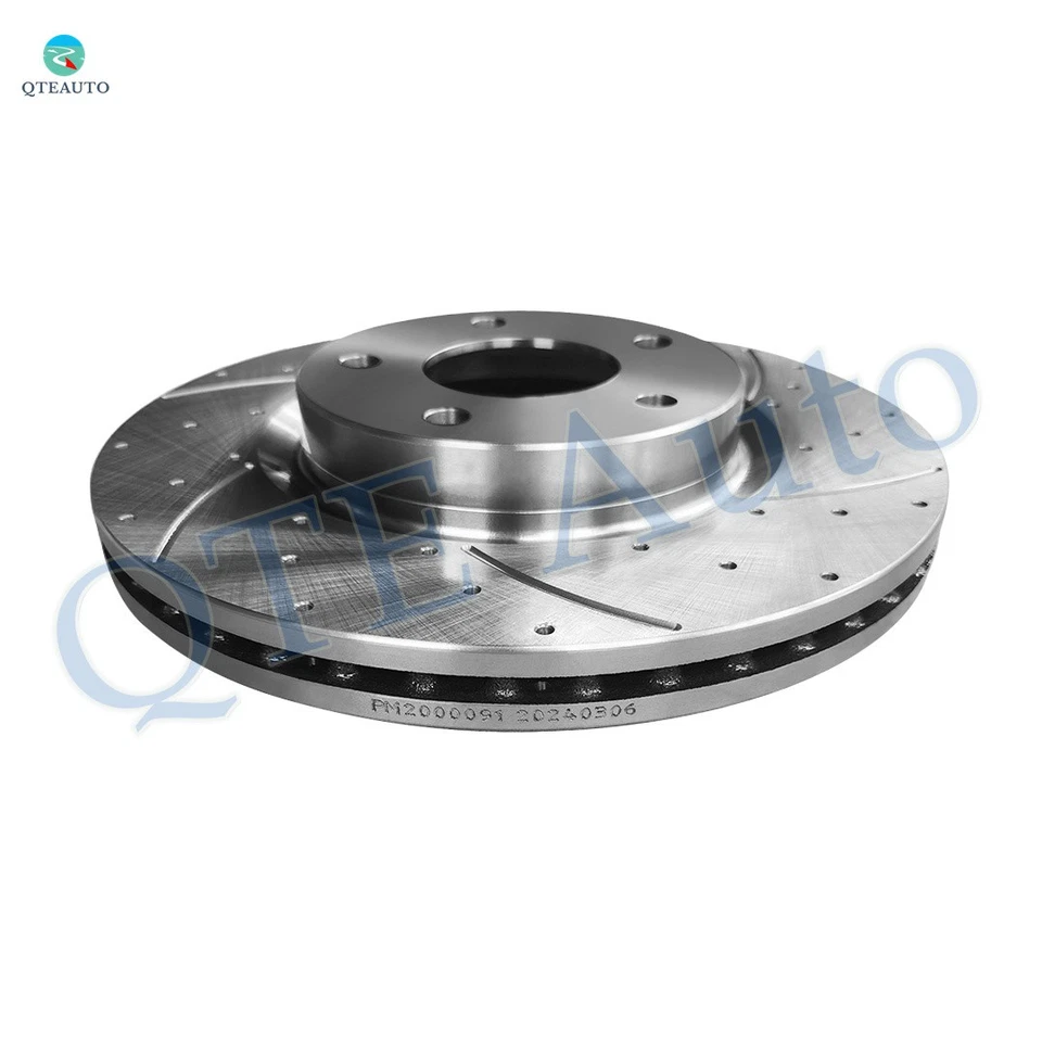 Комплект из 4 передних 296 мм задних 291,5 мм просверленных тормозных роторов для 2013-2017 Nissan Altima - Изображение 3 из 4