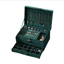 Large Jewelry Box Organizer Storage Case For Necklaces Rings Earrings Women Gift