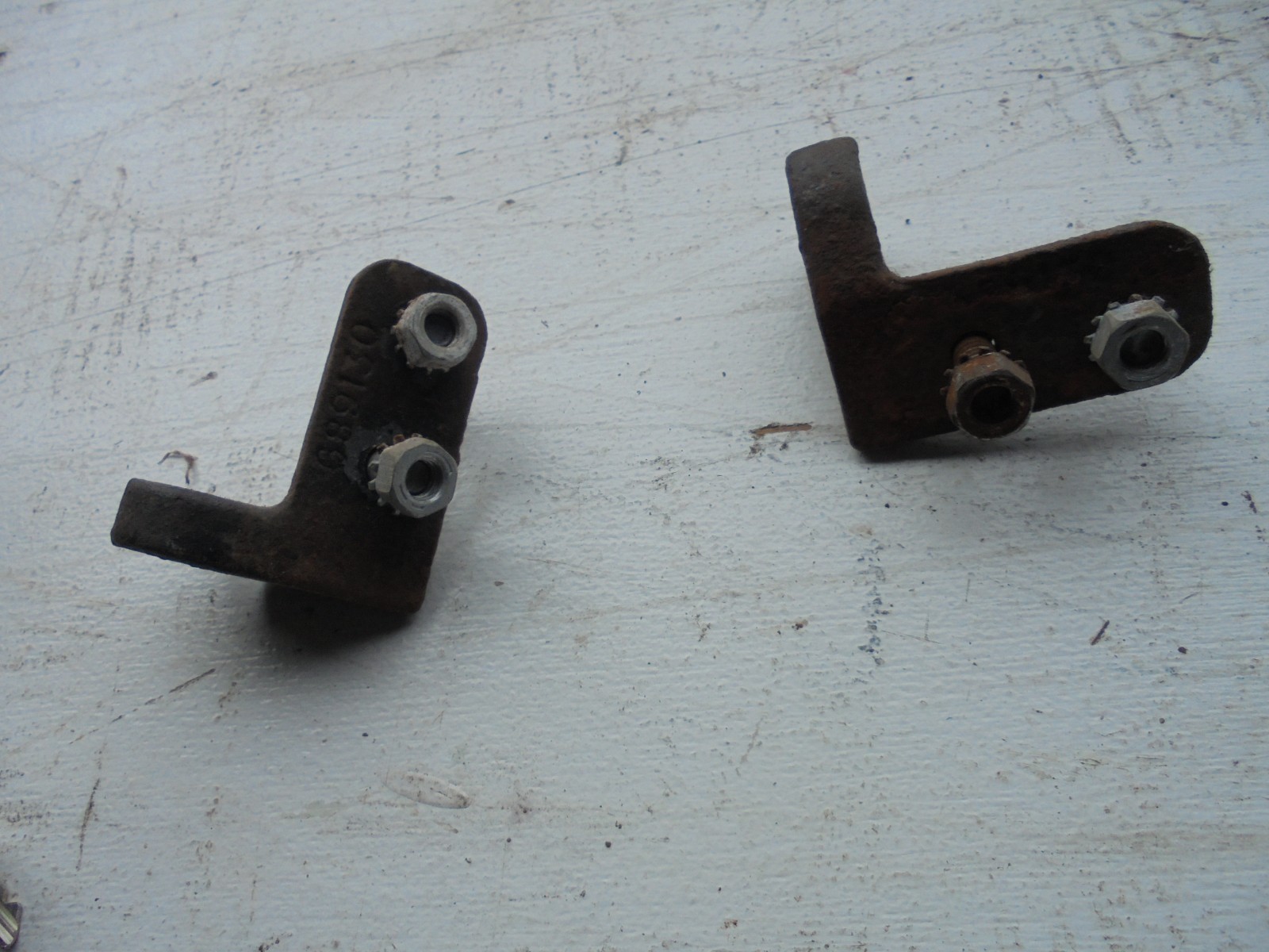 Jeep Willys CJ Passenger Seat Mounting Brackets Pair