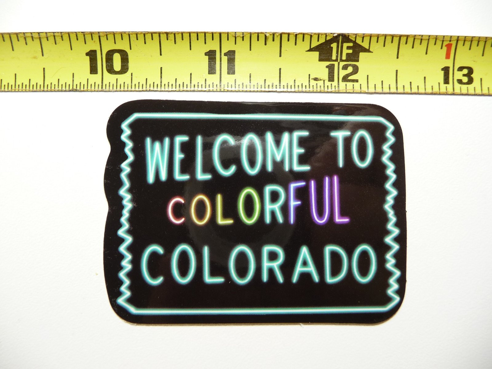 Neon Colorado State Welcome Decal - Funny Cute Laptop Sticker Decoration