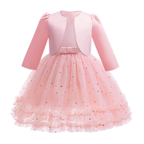 Chirstmas Sequins Kids Girls Princess Tutu Dress Wedding Bridesmaid Gown Islamic - Picture 12 of 24