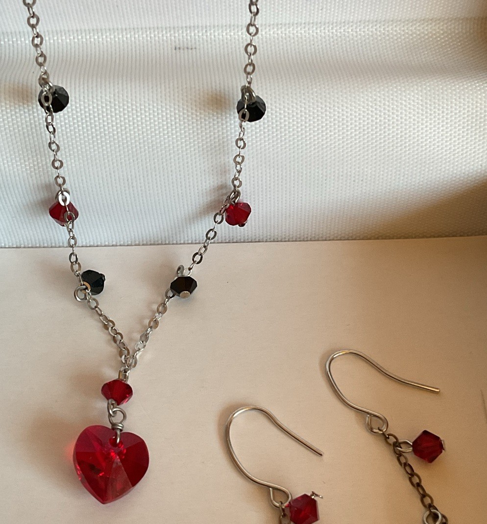 Swarovski Elements Sterling Silver Set Necklace &… - image 2