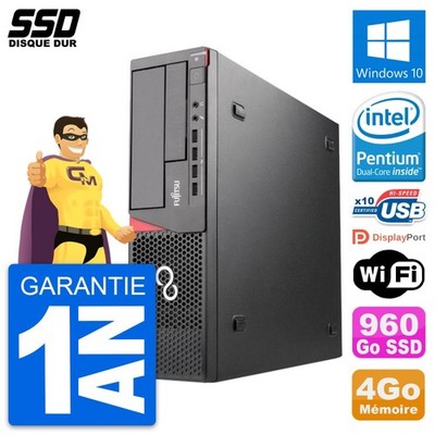 PC Fujitsu Esprimo E720 E85 + Dt Intel G3220 RAM 4Go SSD 960Go Windows 10 Wifi