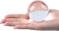 60mm Clear Acrylic Contact Juggling Ball for Small Hands  Transparent Practi...