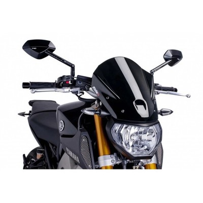 CUPOLINO NAKED TOURING PUIG FÜR YAMAHA MT-09 850 STREET RALLY 2013 > 2016 SCHWARZ