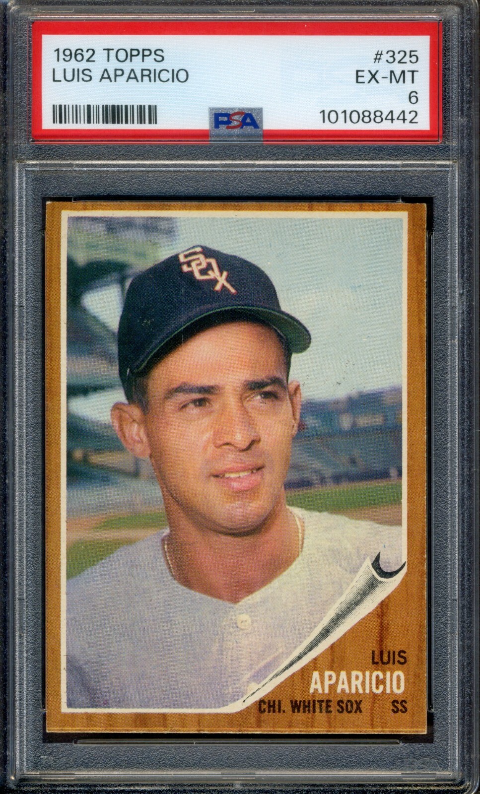 1962 Topps #325 Luis Aparicio PSA 6 EX-MT *Chicago White Sox*